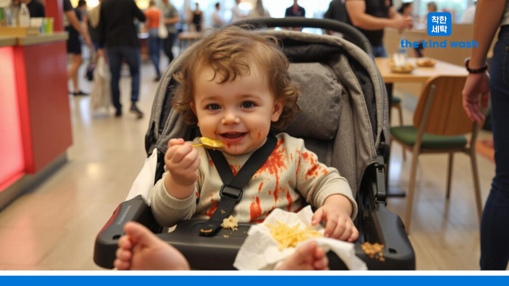 Food Court Adventures: Dealing with Local Food Stains on Strollers